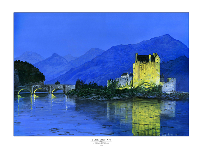 Eilean Donan Castle Prints “Blue Art - Alan Stanley Donan”